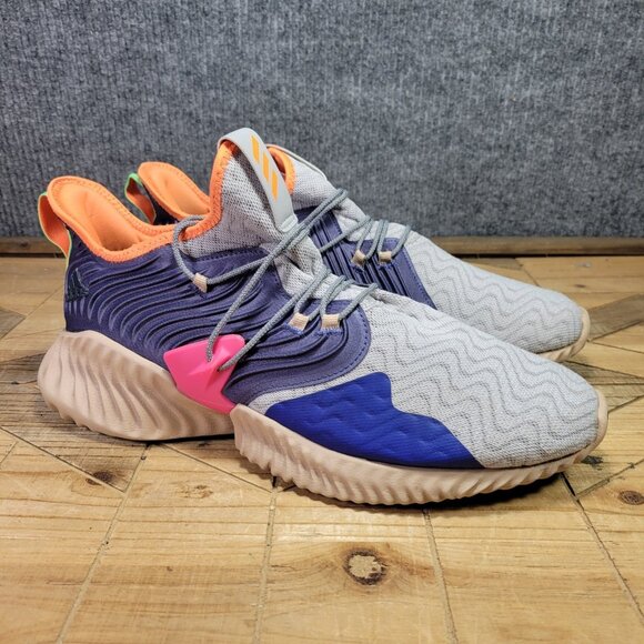 Men adidas Alphabounce Instinct Mens 12 Clima Trace Blue Sneaker Running Shoes - Picture 1 of 12